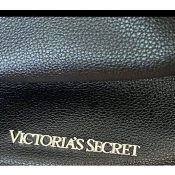 VICTORIA SECRET Faux Leather Black Backpack Fringe Purse SEXY Boho Bag MSRP $85 - Picture 1 of 9